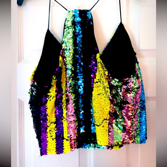 Colorful sequin top - Picture 2 of 2